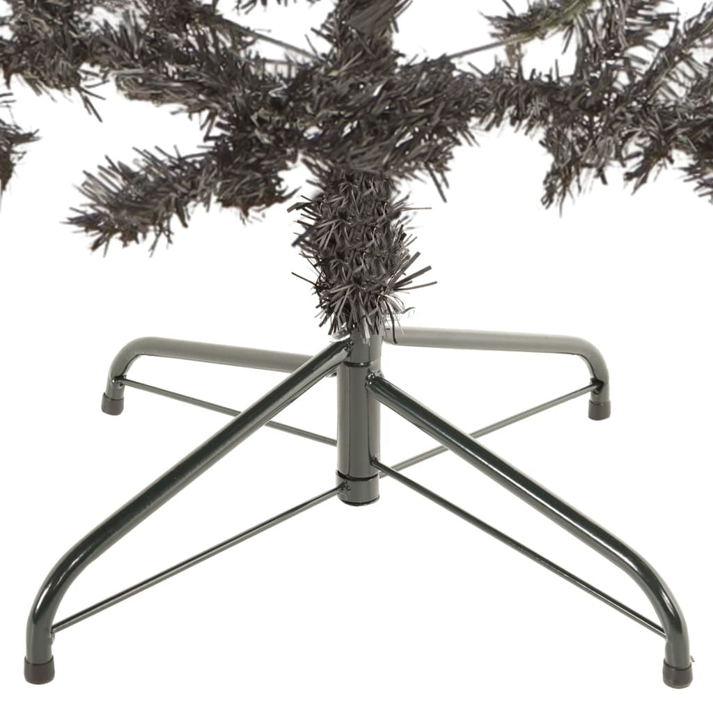 vidaXL Slim Christmas Tree Black 210 cm