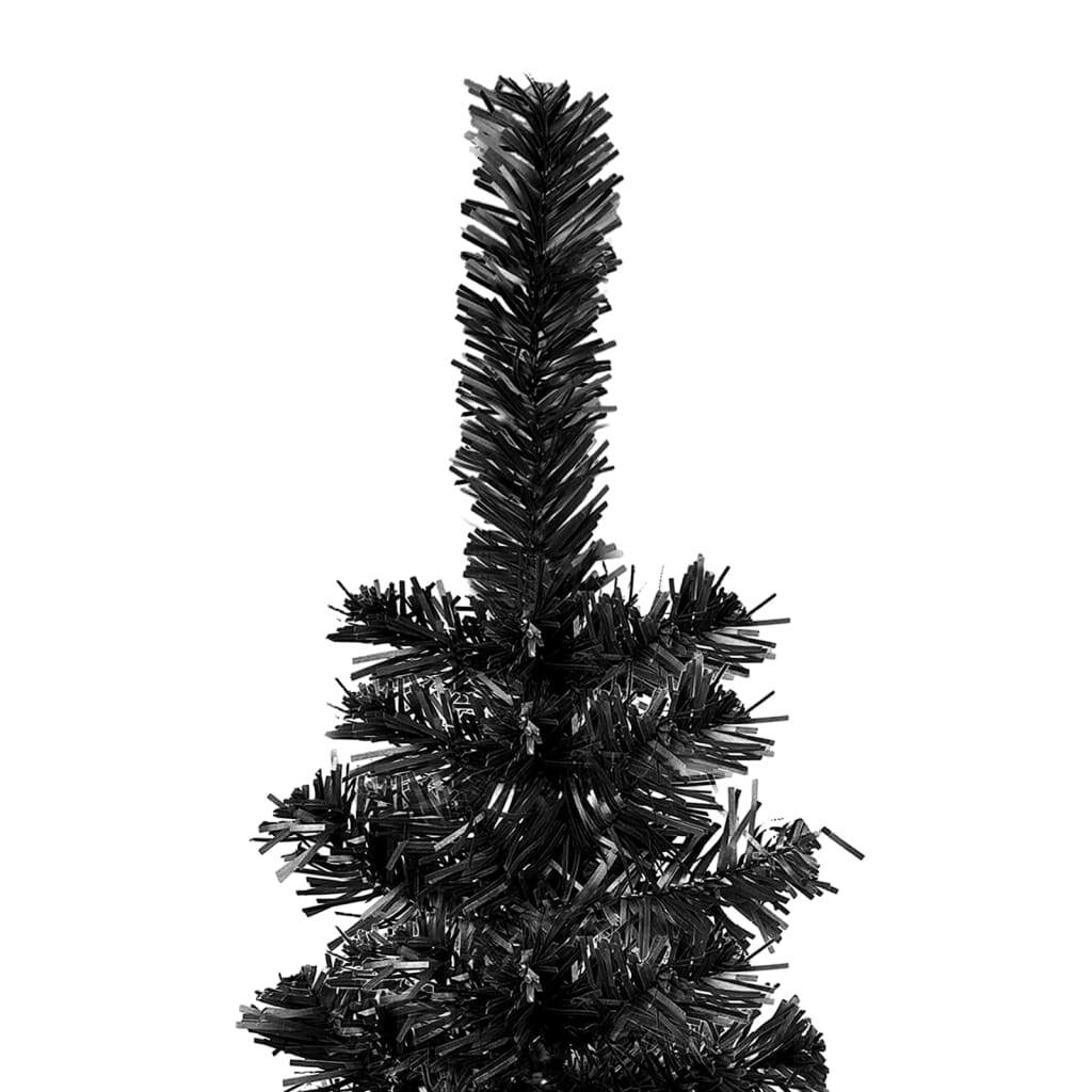 vidaXL Slim Christmas Tree Black 240 cm