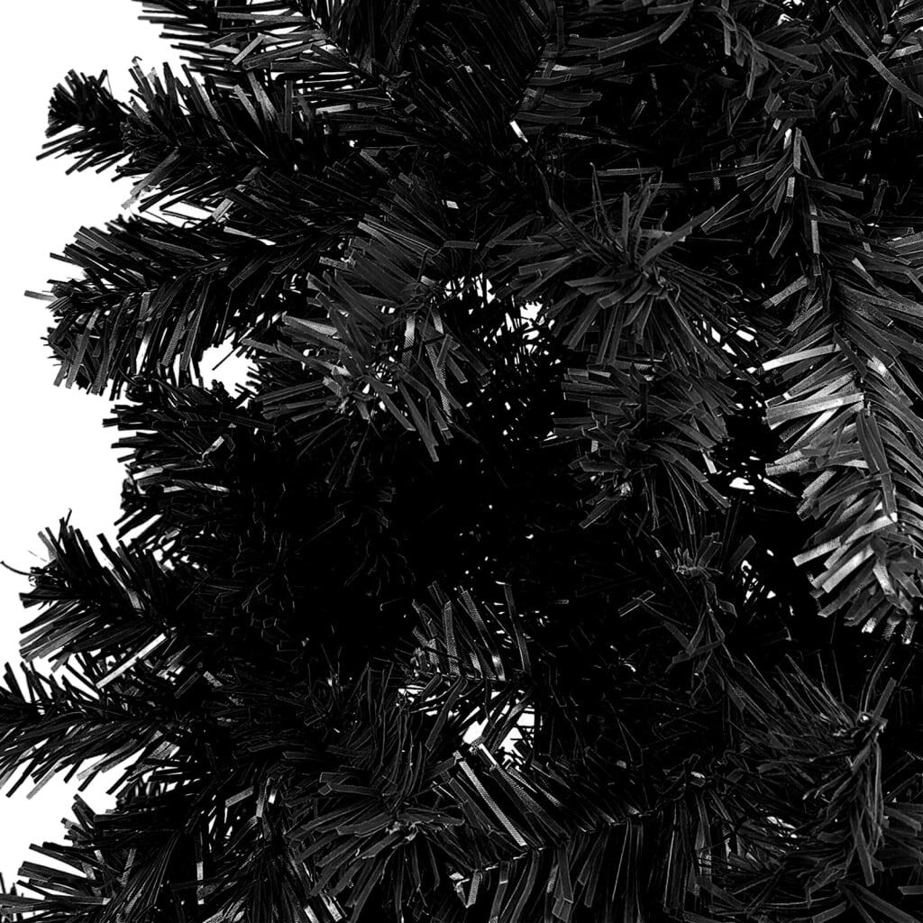 vidaXL Slim Christmas Tree Black 240 cm