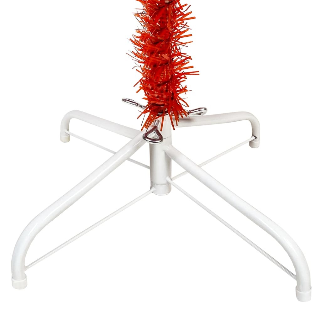 vidaXL Slim Christmas Tree Red 150 cm