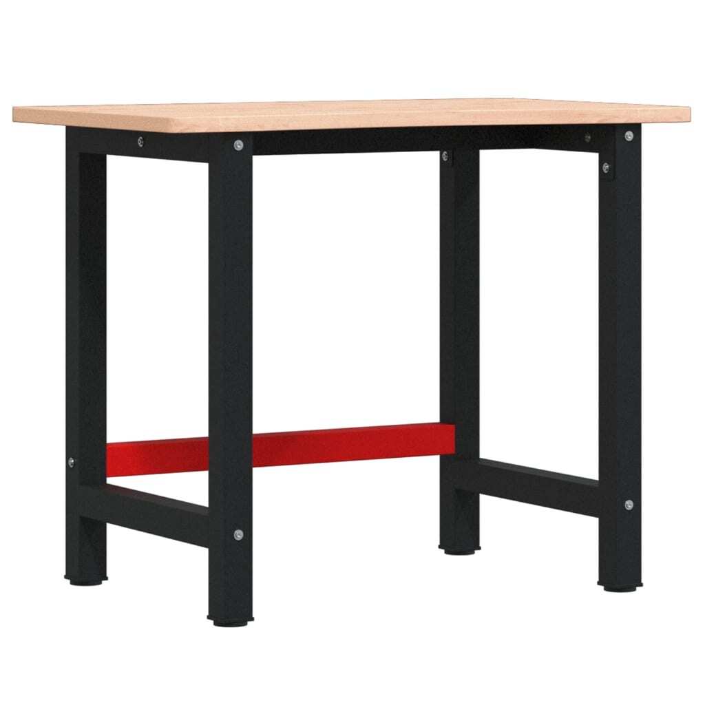 Workbench 100x(55-60)x81.5 cm Solid Wood Beech