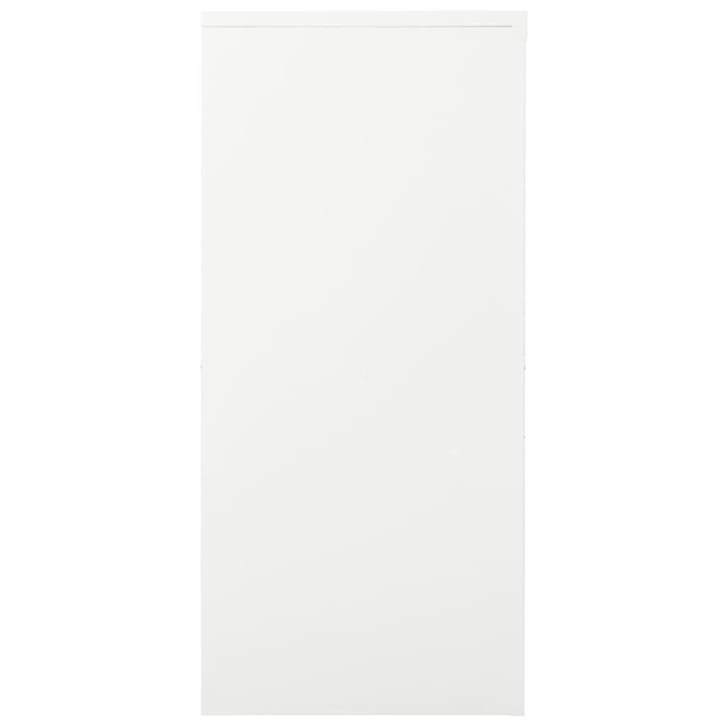 vidaXL Sliding Door Cabinet White 90x40x90 cm Steel