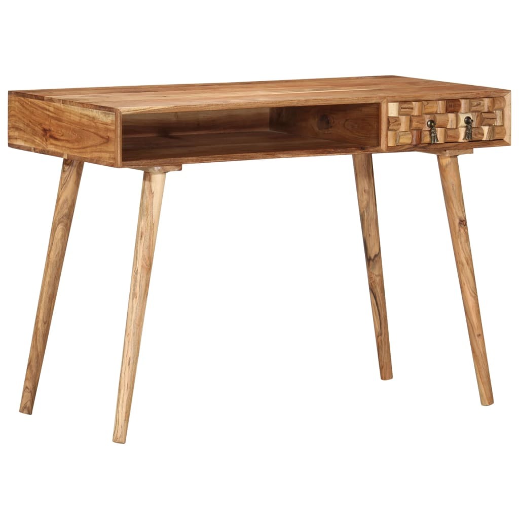 vidaXL Writing Desk 115x50x76 cm Solid Wood Acacia