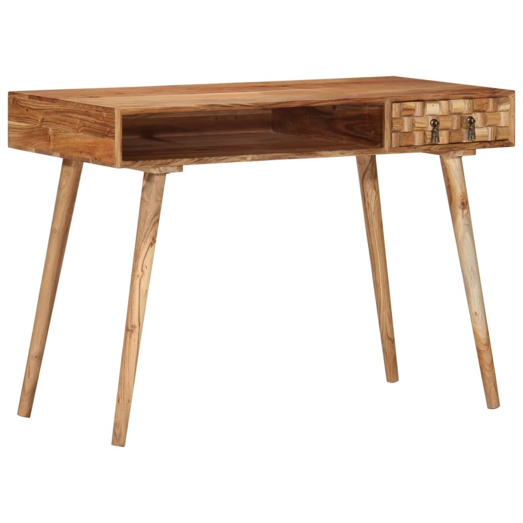 vidaXL Writing Desk 115x50x76 cm Solid Wood Acacia