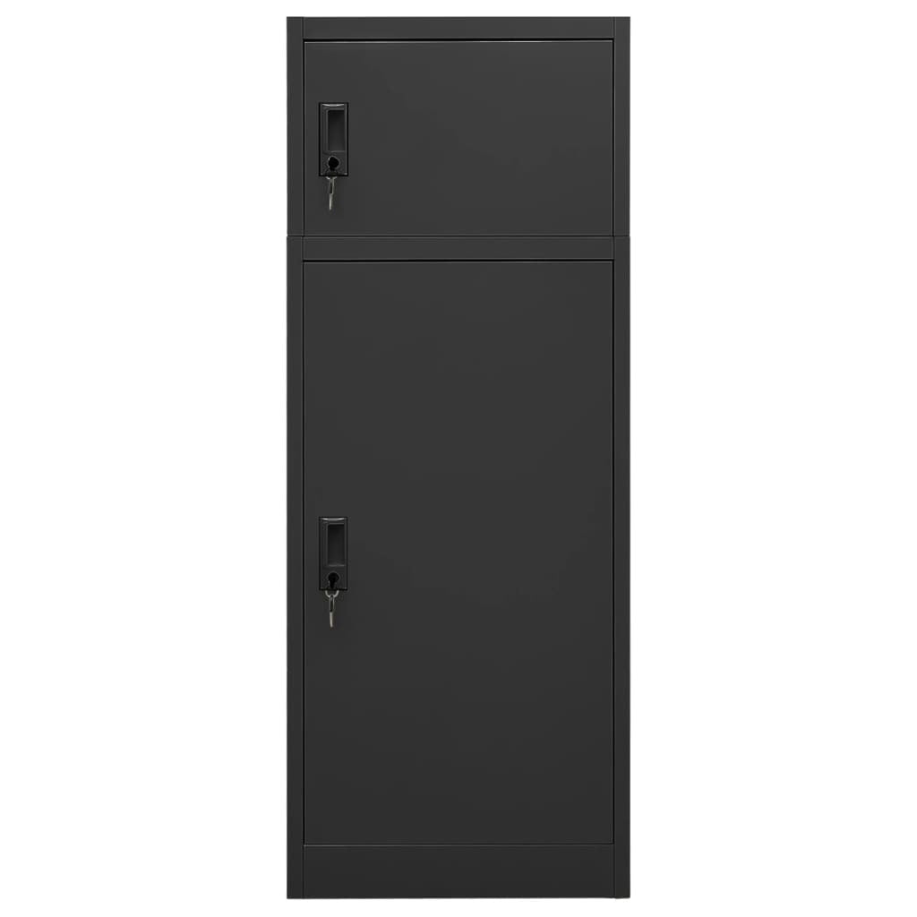 vidaXL Saddle Cabinet Anthracite 53x53x140 cm Steel