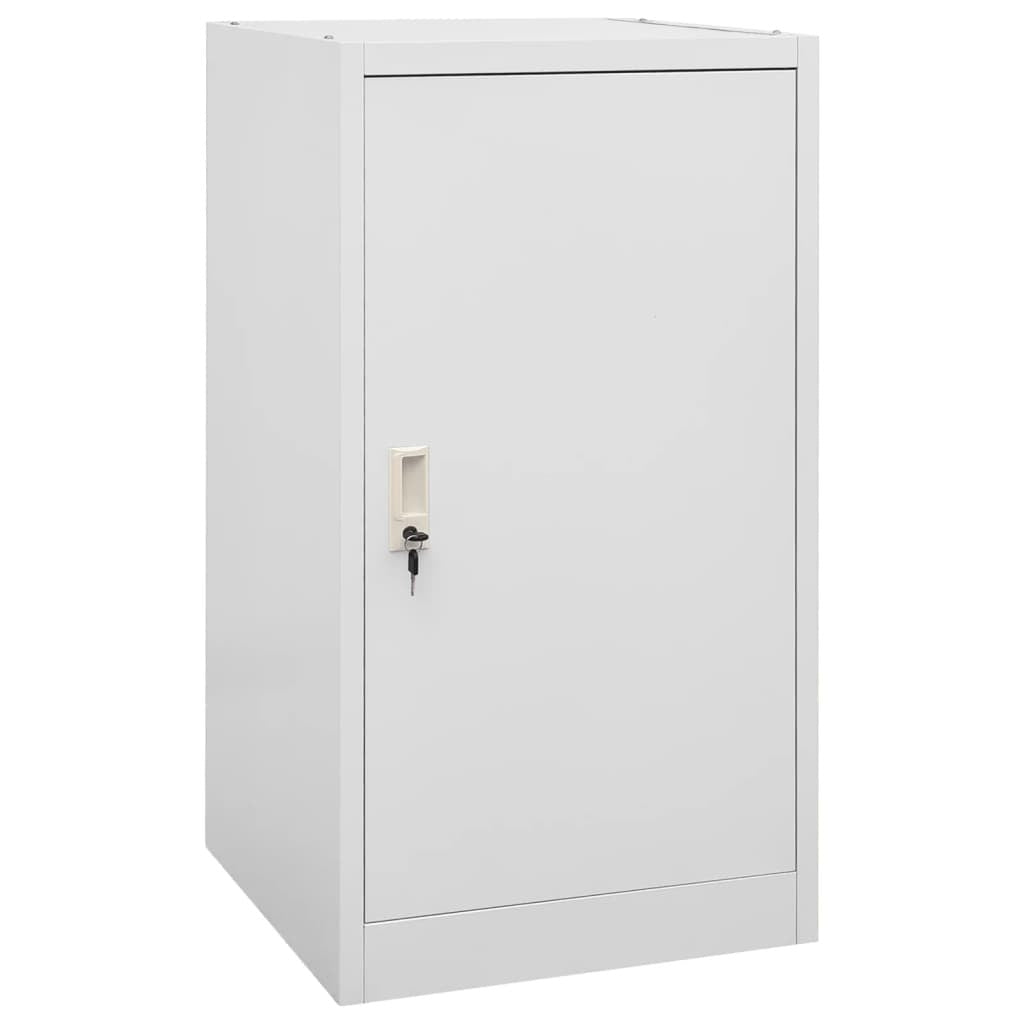 vidaXL Saddle Cabinet Light Grey 53x53x105 cm Steel