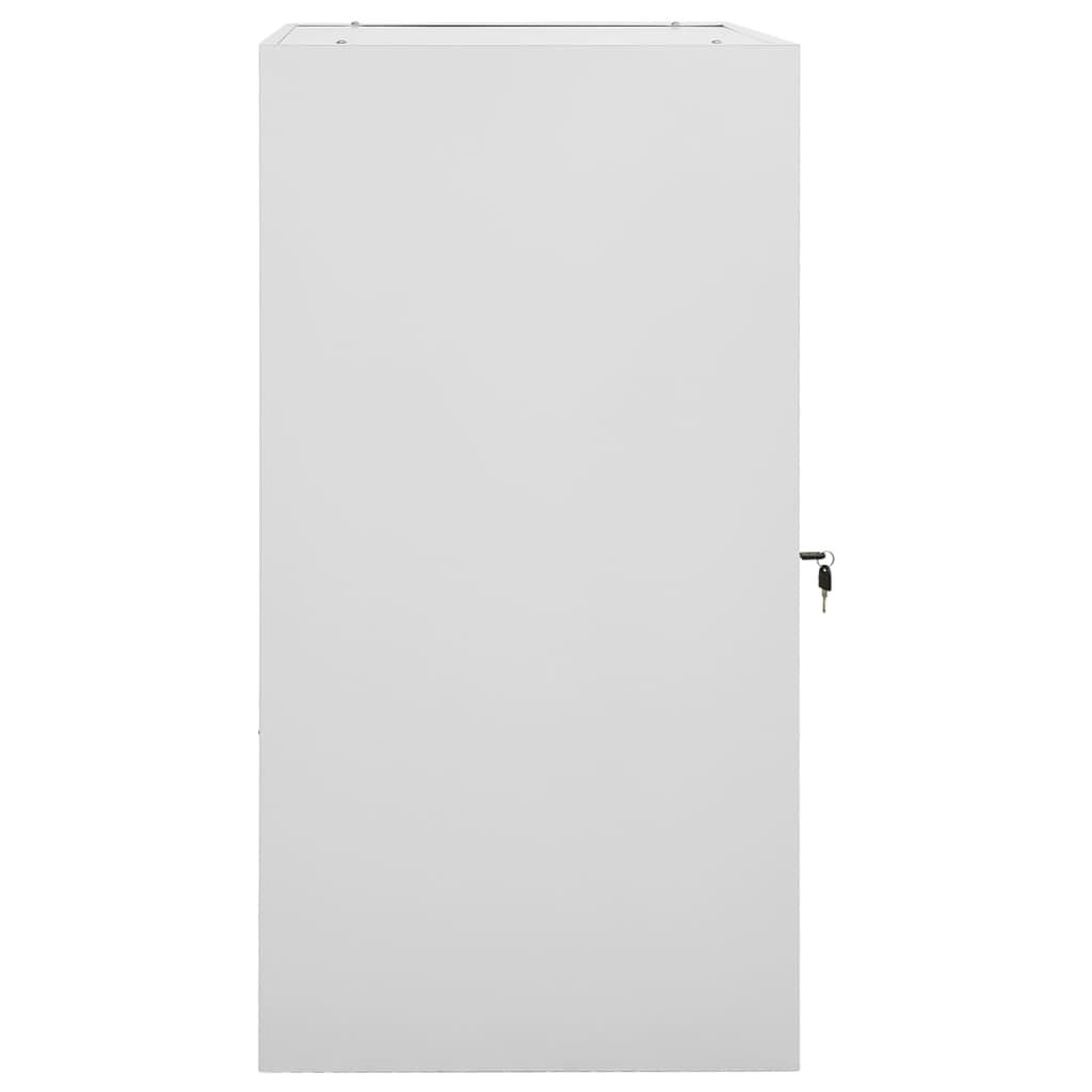 vidaXL Saddle Cabinet Light Grey 53x53x105 cm Steel