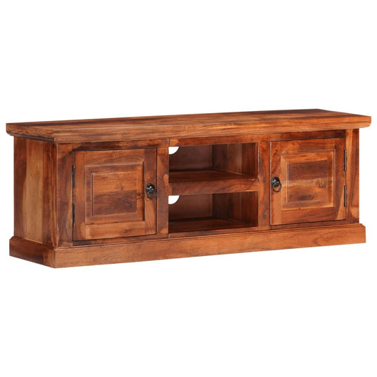 vidaXL TV Cabinet with Doors 112x30x40 cm Solid Wood Acacia