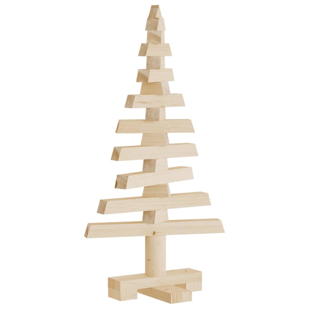 vidaXL Wooden Christmas Tree for Decoration 60 cm Solid Wood Pine