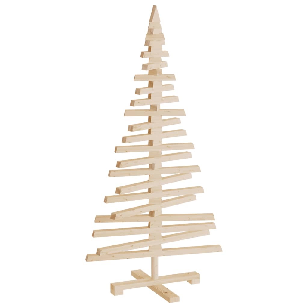 Wooden Christmas Tree for Decoration 120 cm Solid Wood Pine