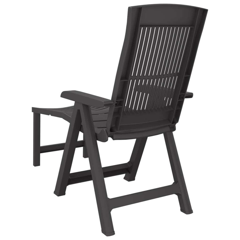 vidaXL Sun Lounger Anthracite Plastic