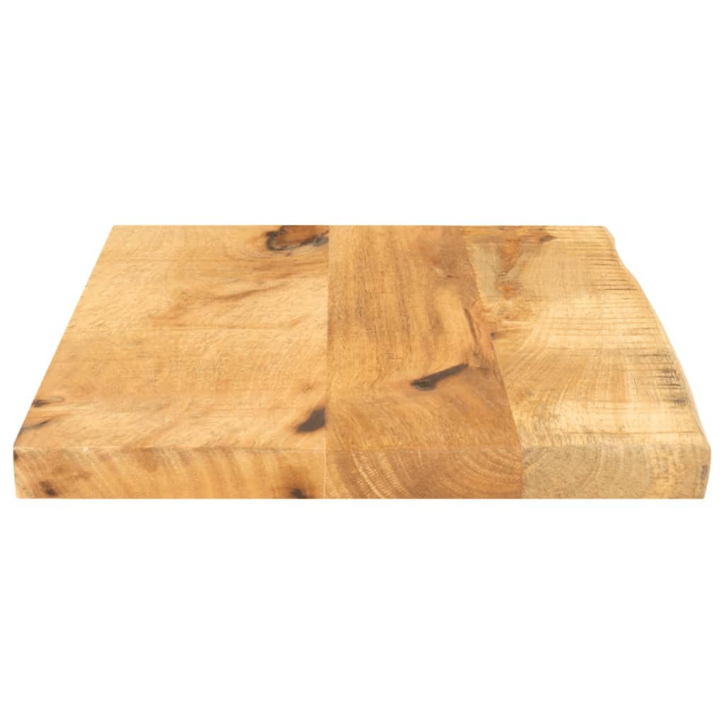 vidaXL Table Top 40x30x3.8 cm Live Edge Solid Wood Rough Mango