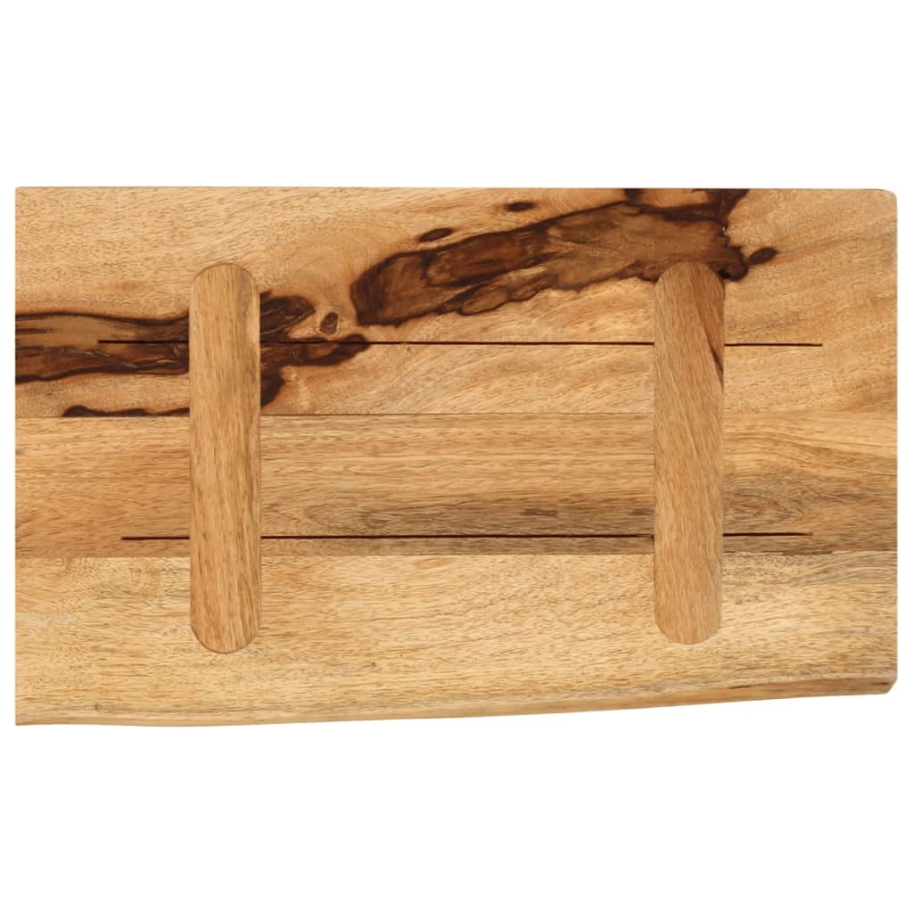 vidaXL Table Top 40x30x3.8 cm Live Edge Solid Wood Rough Mango