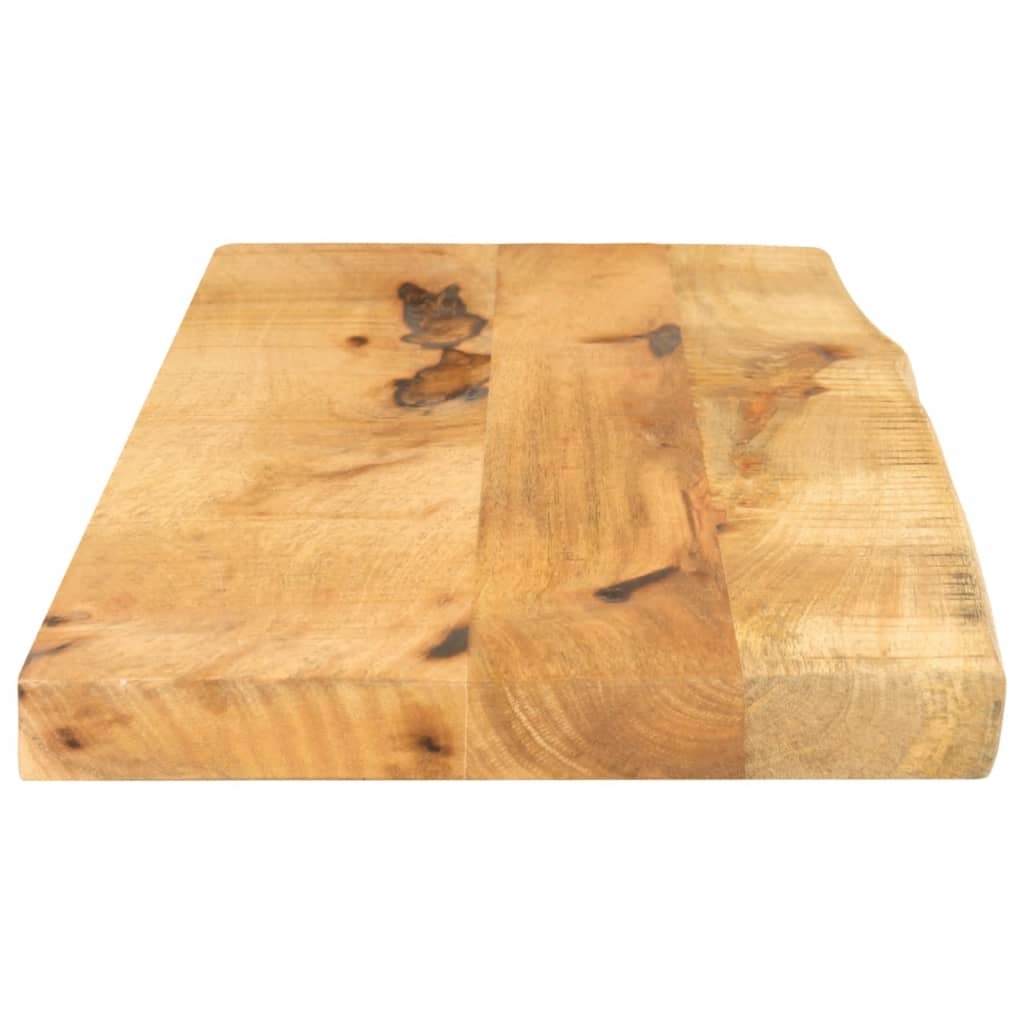 vidaXL Table Top 70x40x3.8 cm Live Edge Solid Wood Rough Mango