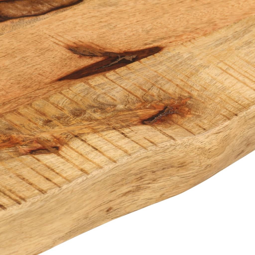 vidaXL Table Top 70x40x3.8 cm Live Edge Solid Wood Rough Mango