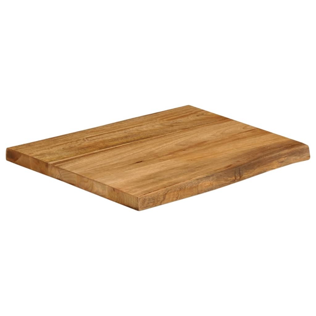 vidaXL Table Top 60x60x2.5 cm Live Edge Solid Wood Mango