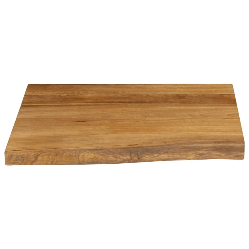 vidaXL Table Top 60x60x2.5 cm Live Edge Solid Wood Mango