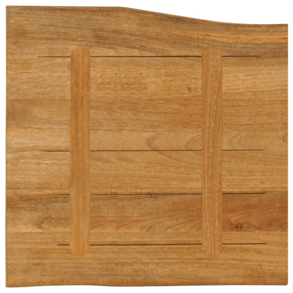 vidaXL Table Top 60x60x2.5 cm Live Edge Solid Wood Mango