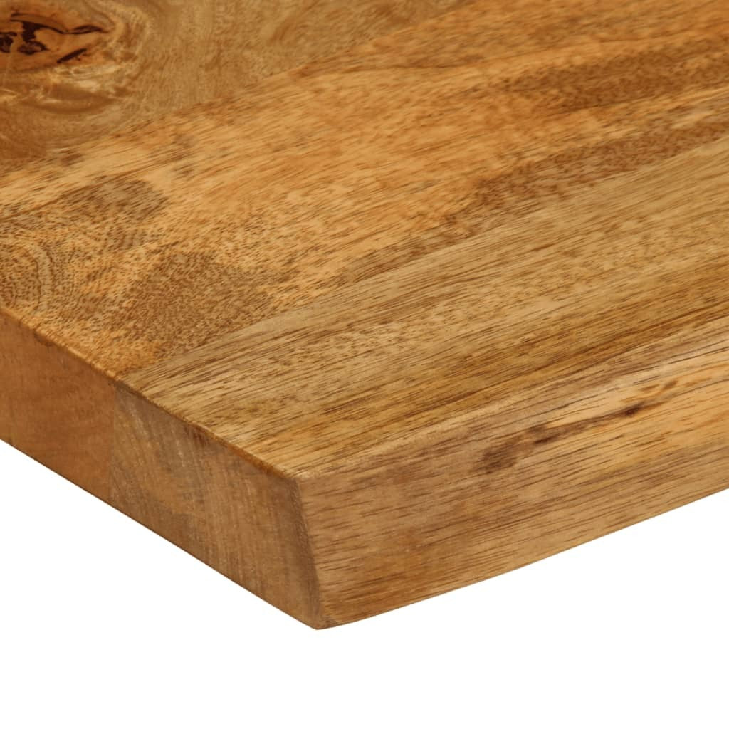 vidaXL Table Top 60x60x2.5 cm Live Edge Solid Wood Mango