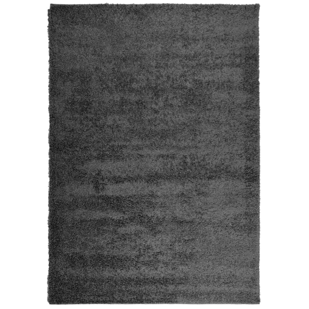 vidaXL Shaggy Rug PAMPLONA High Pile Modern Anthracite 120x170 cm