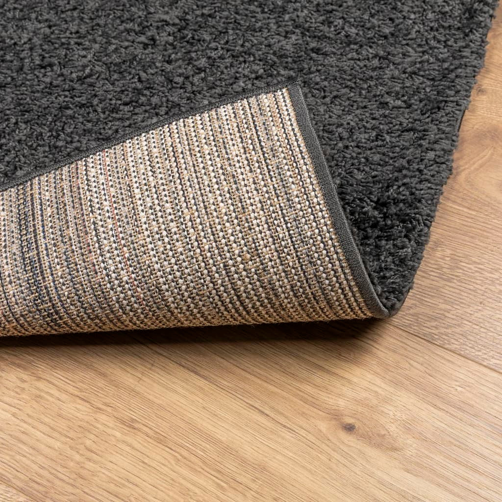 vidaXL Shaggy Rug PAMPLONA High Pile Modern Anthracite 120x170 cm