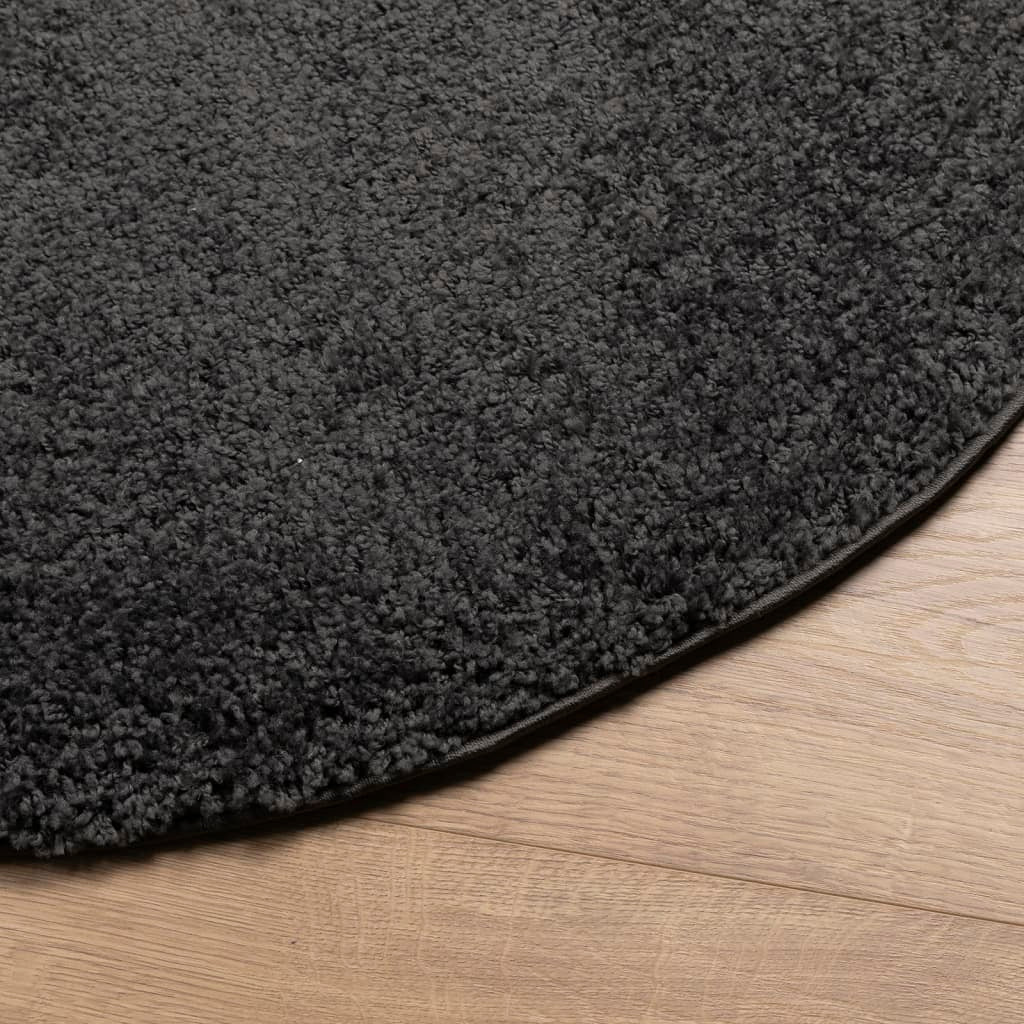 vidaXL Shaggy Rug PAMPLONA High Pile Modern Anthracite  100 cm