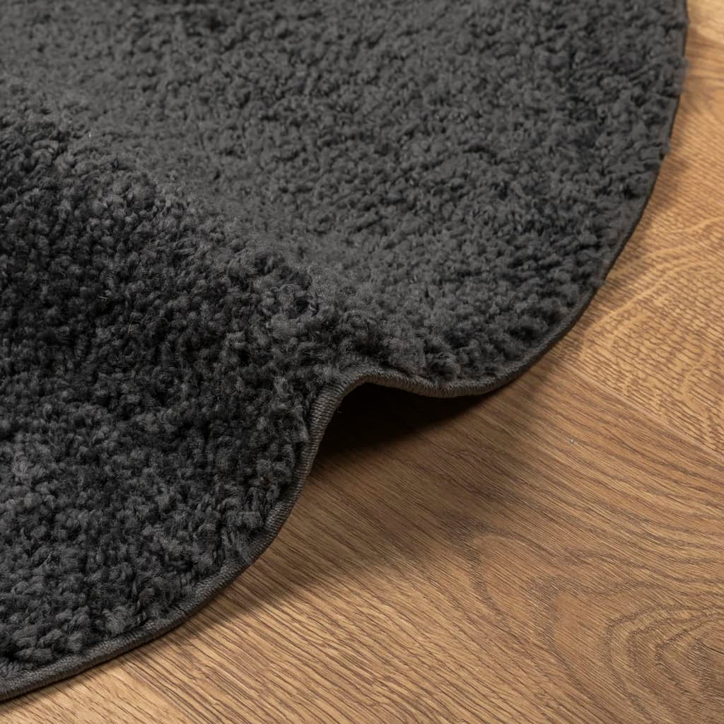 vidaXL Shaggy Rug PAMPLONA High Pile Modern Anthracite  100 cm