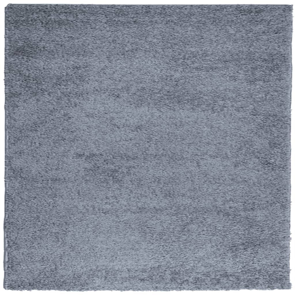 vidaXL Shaggy Rug PAMPLONA High Pile Modern Blue 200x200 cm