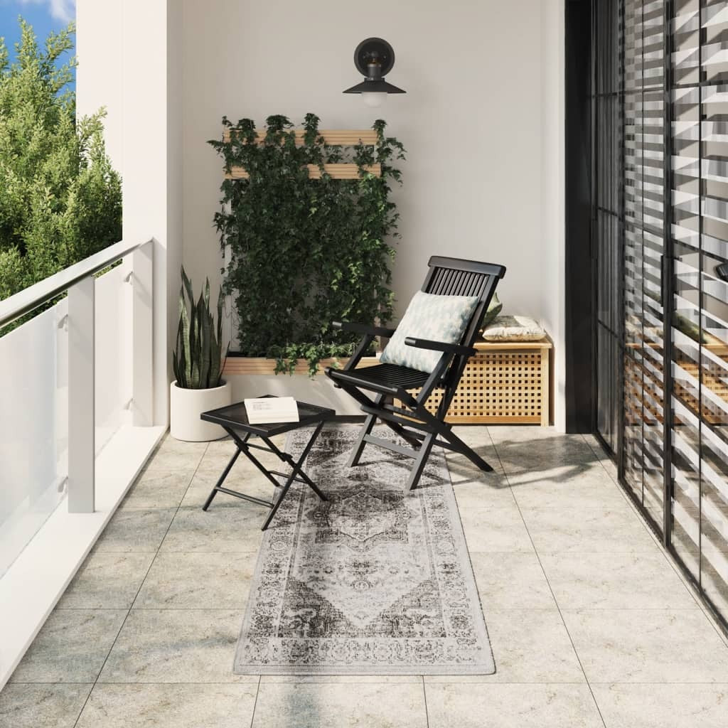 vidaXL Rug ARBIZU Indoor and Outdoor Vintage Design 80x250 cm