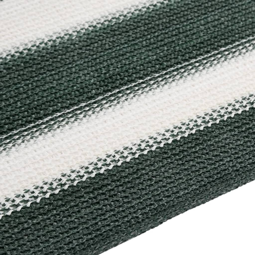 vidaXL Privacy Net Green and White 2x10 m HDPE 75 g/m