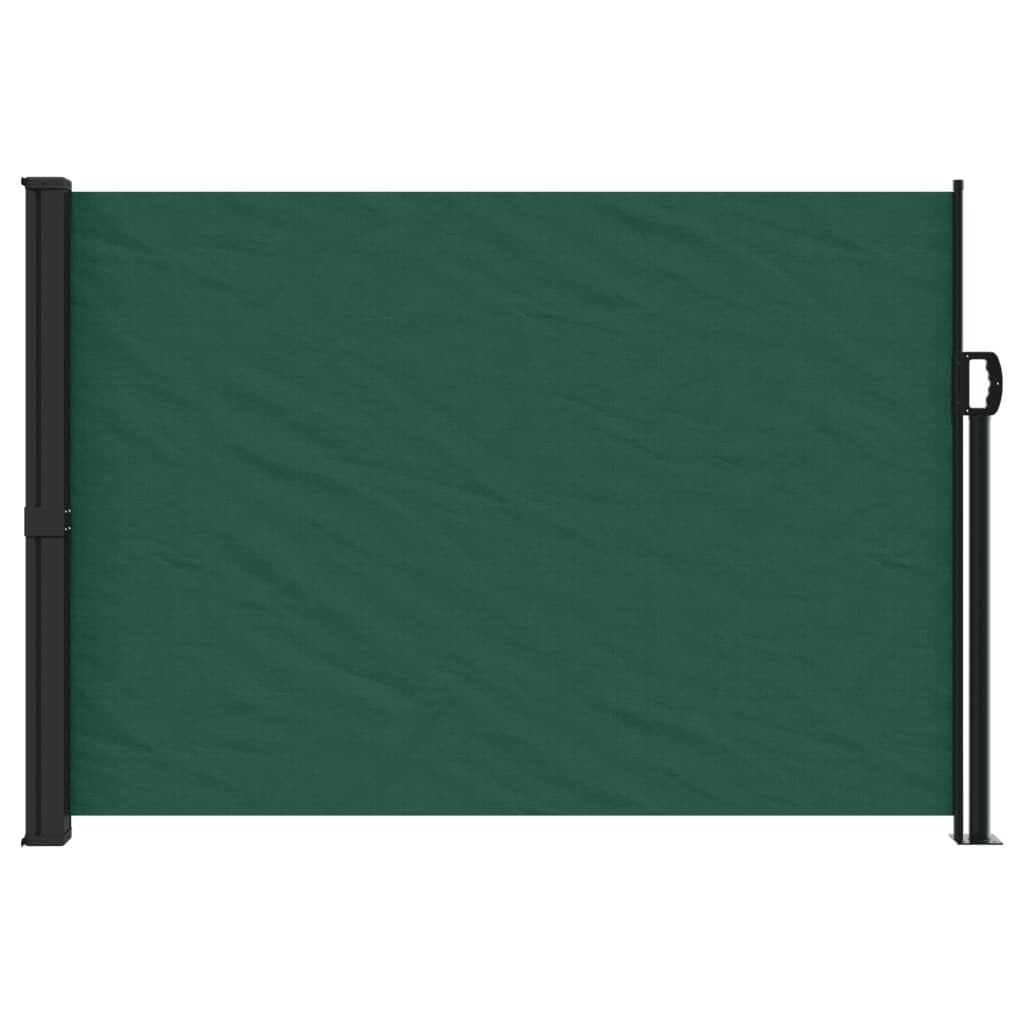 vidaXL Retractable Side Awning Dark Green 140x300 cm