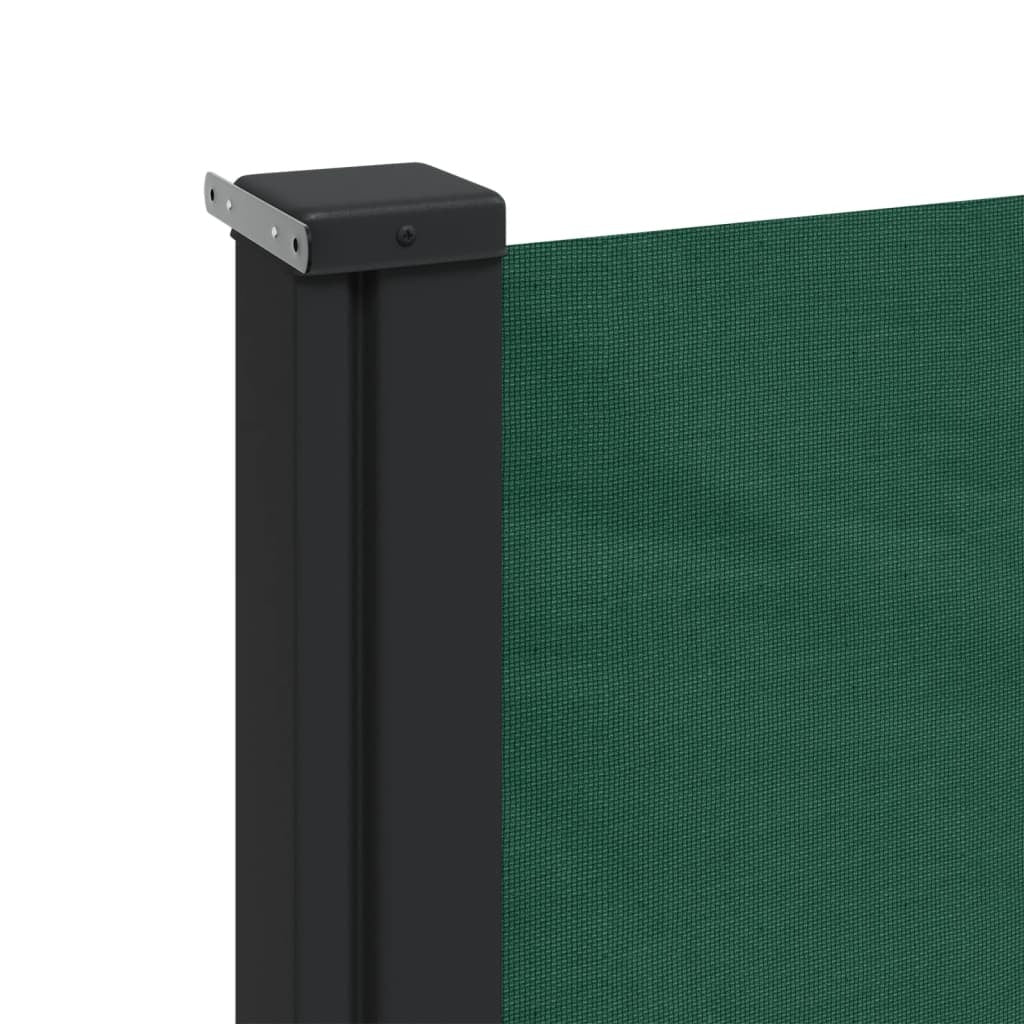 vidaXL Retractable Side Awning Dark Green 140x300 cm