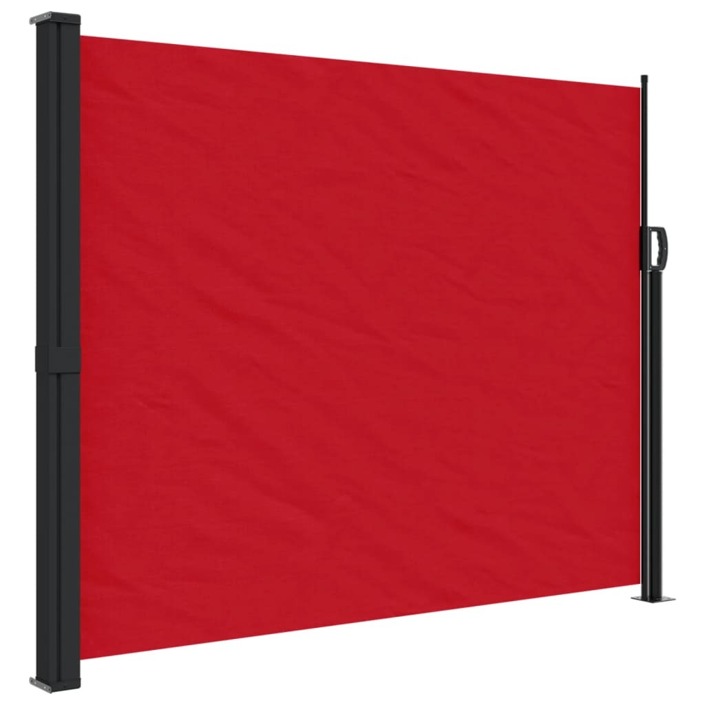 vidaXL Retractable Side Awning Red 160x600 cm