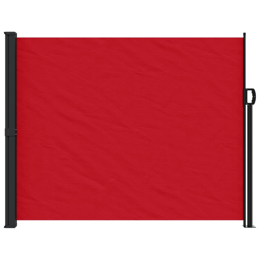 vidaXL Retractable Side Awning Red 160x600 cm