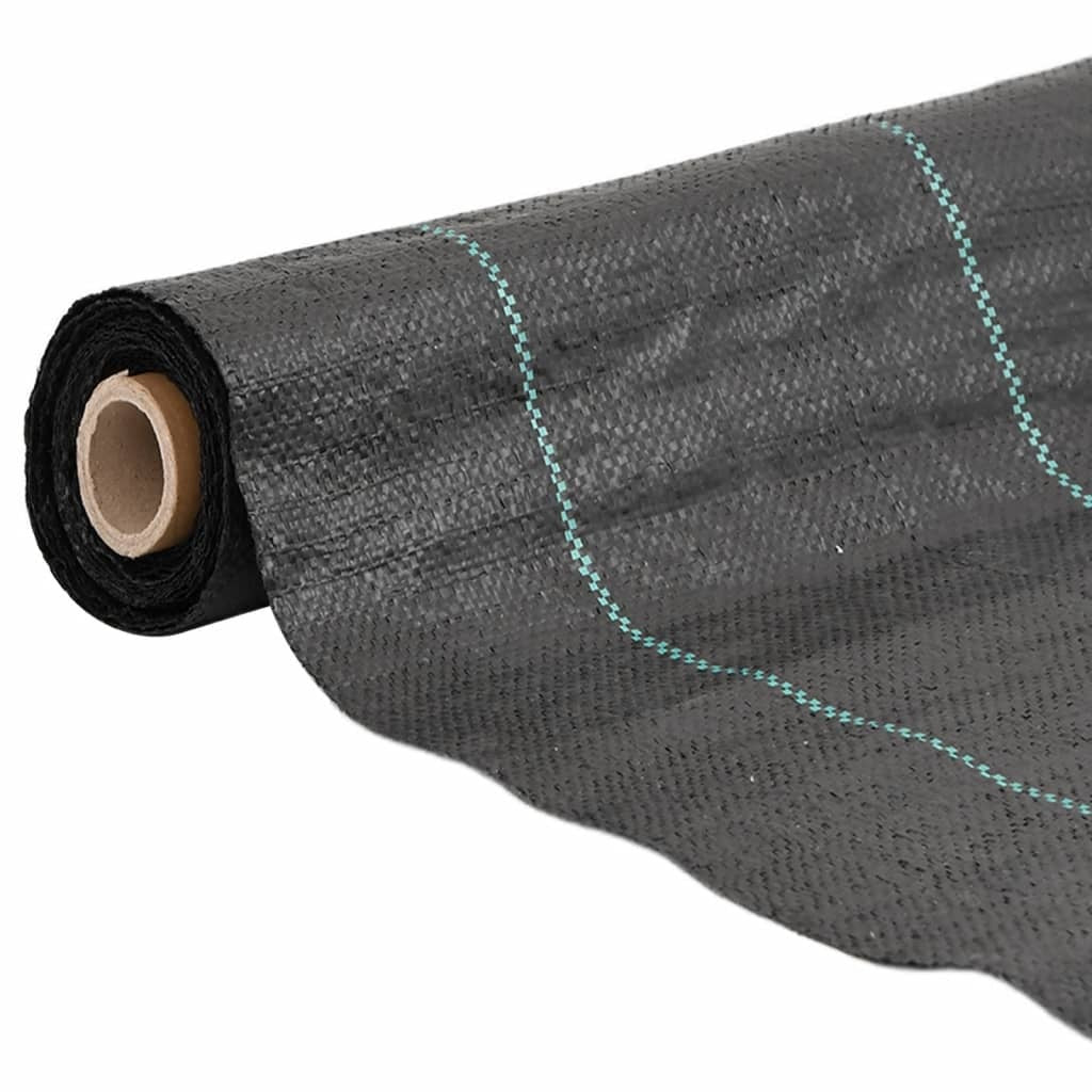 vidaXL Weed Membrane Black 1x25 m PP