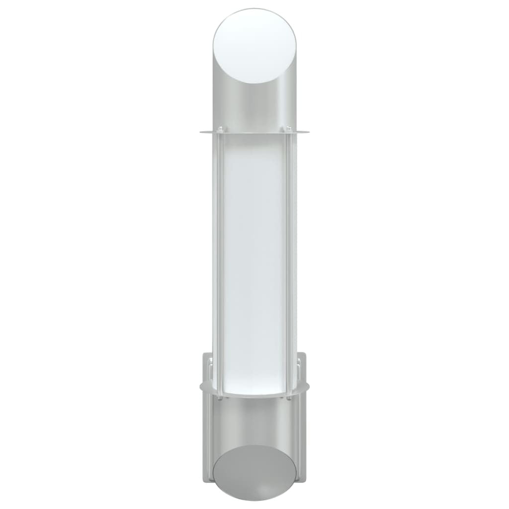 vidaXL Outdoor Wall Light Silver Stainless Steel