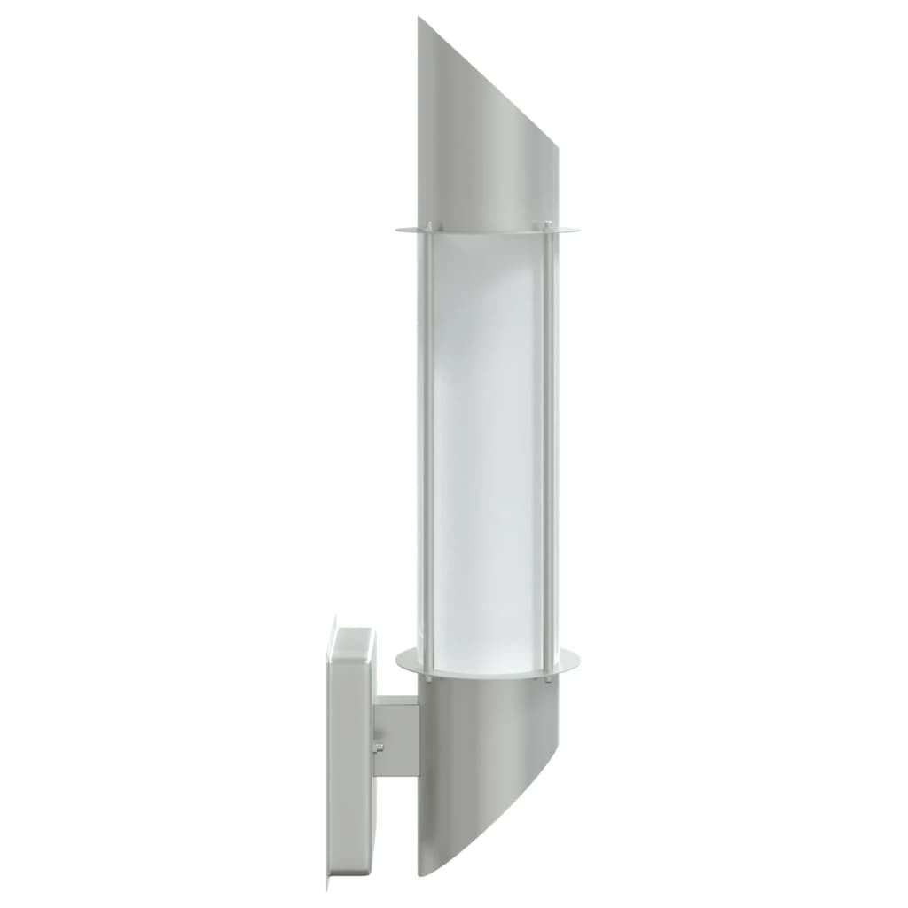 vidaXL Outdoor Wall Light Silver Stainless Steel