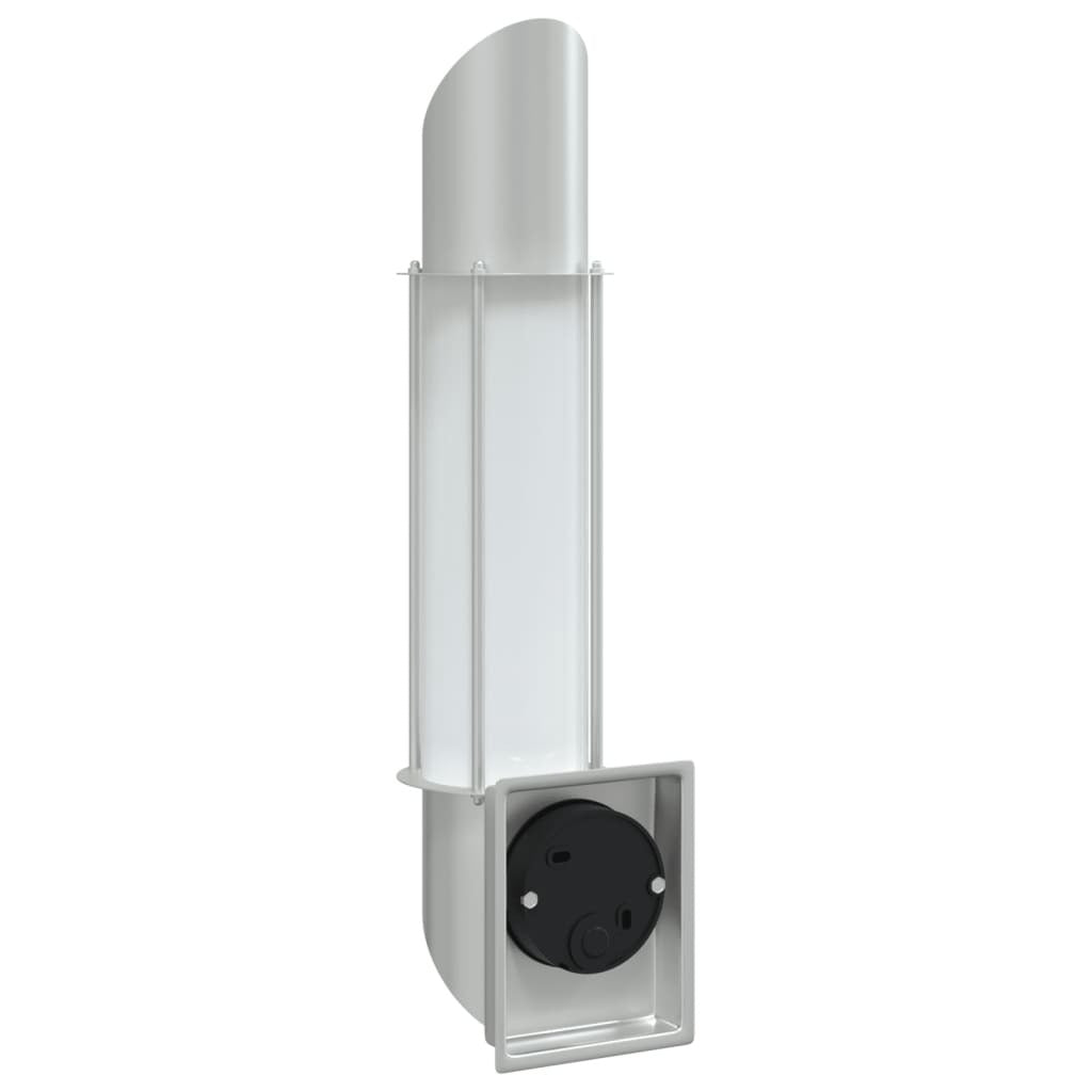 vidaXL Outdoor Wall Light Silver Stainless Steel