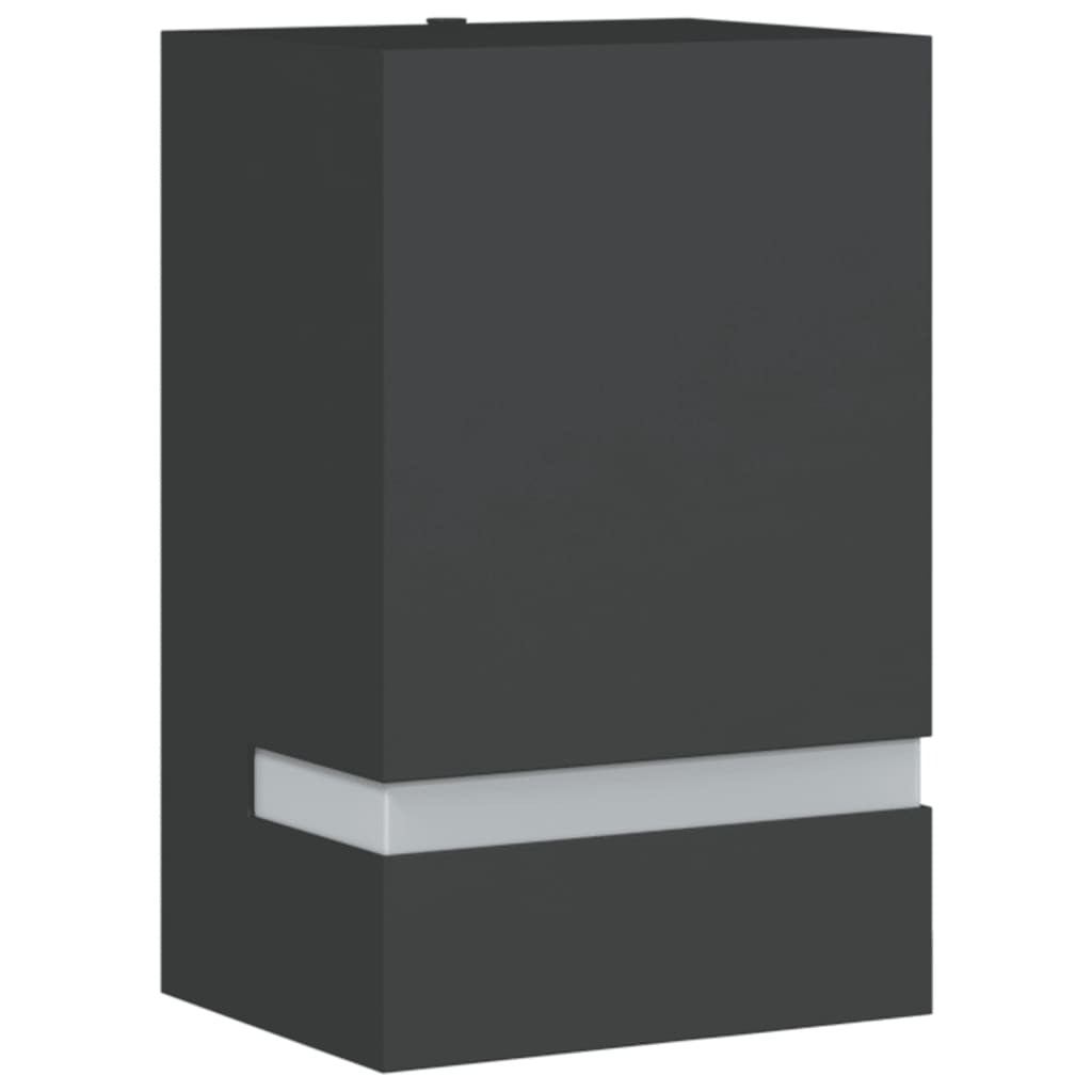 vidaXL Outdoor Wall Light Black Stainless Steel