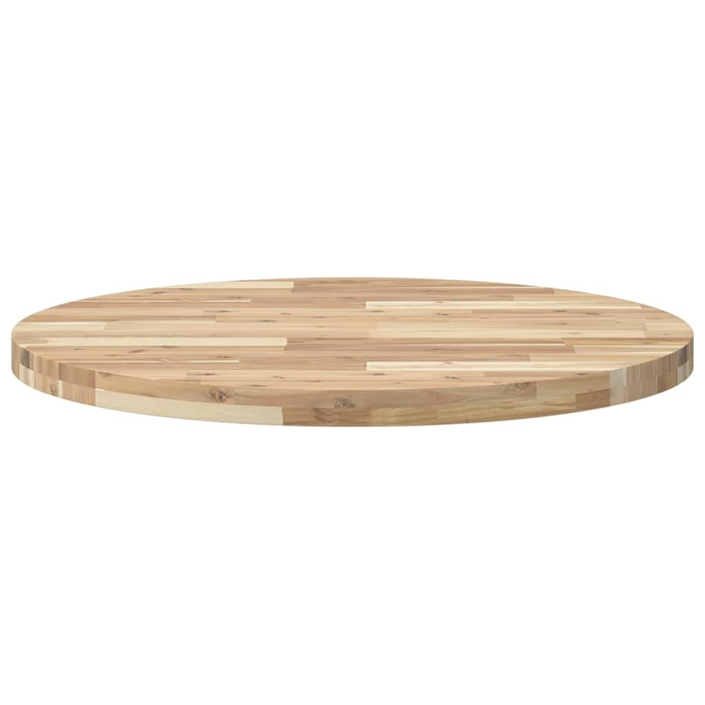 vidaXL Table Top Round 80x4 cm Solid Wood Acacia