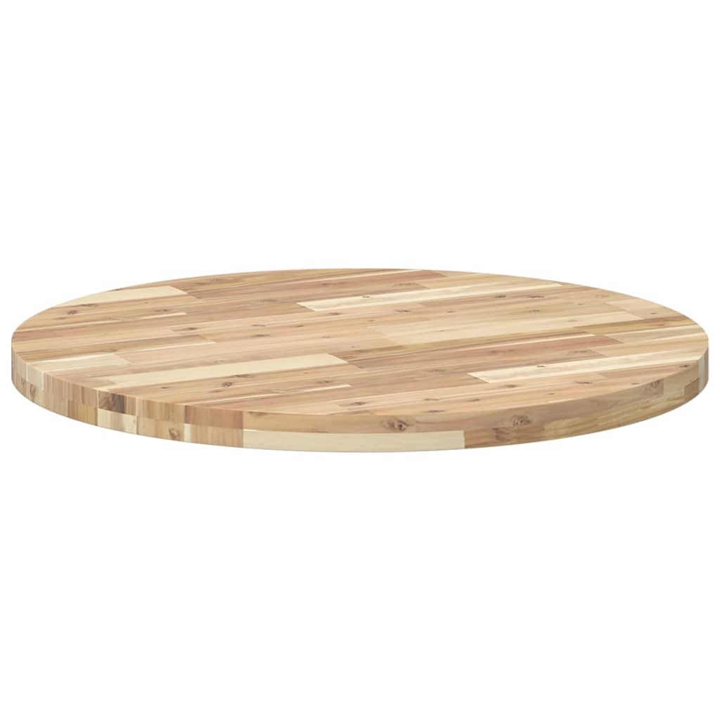 vidaXL Table Top Round 80x4 cm Solid Wood Acacia