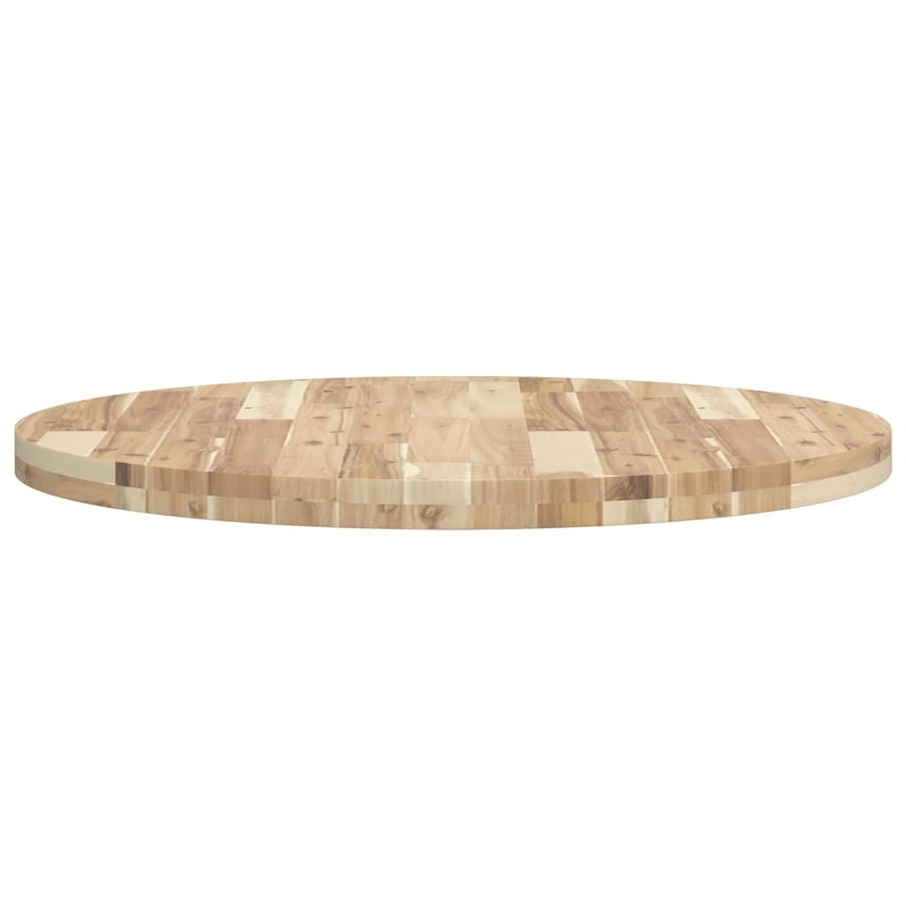 vidaXL Table Top Round 80x4 cm Solid Wood Acacia