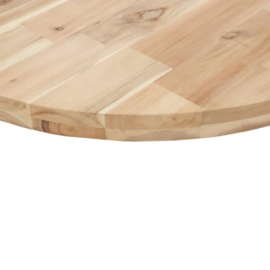 vidaXL Table Top Round 80x4 cm Solid Wood Acacia