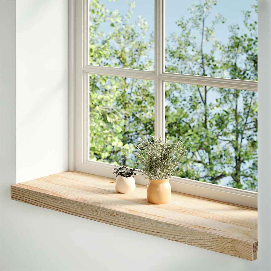 Window Sills 2 pcs?Untreated 90x25x2 cm Solid Wood Oak