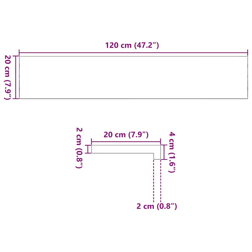 Window Sills 2 pcs?Light Brown 120x20x2 cm Solid Wood Oak