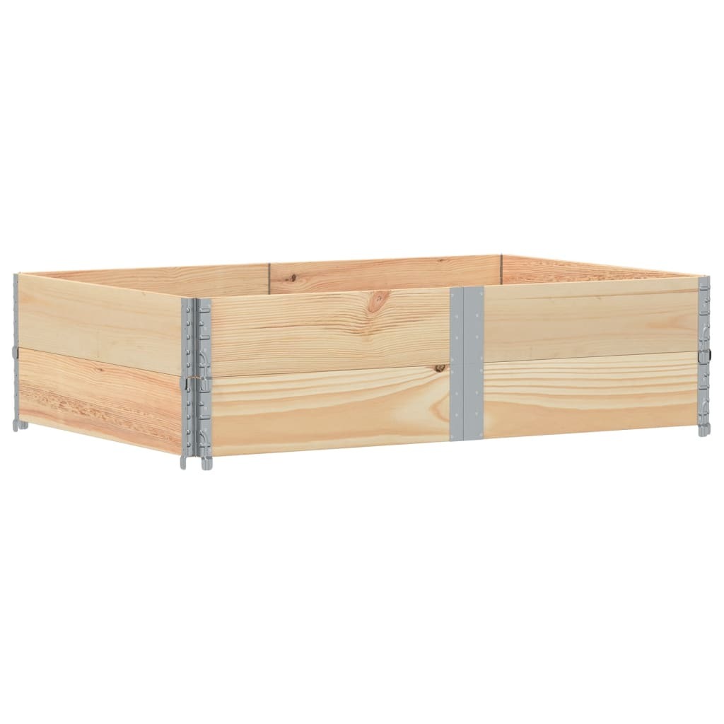 vidaXL Pallet Collars 2 pcs 150x100 cm Solid Wood Pine