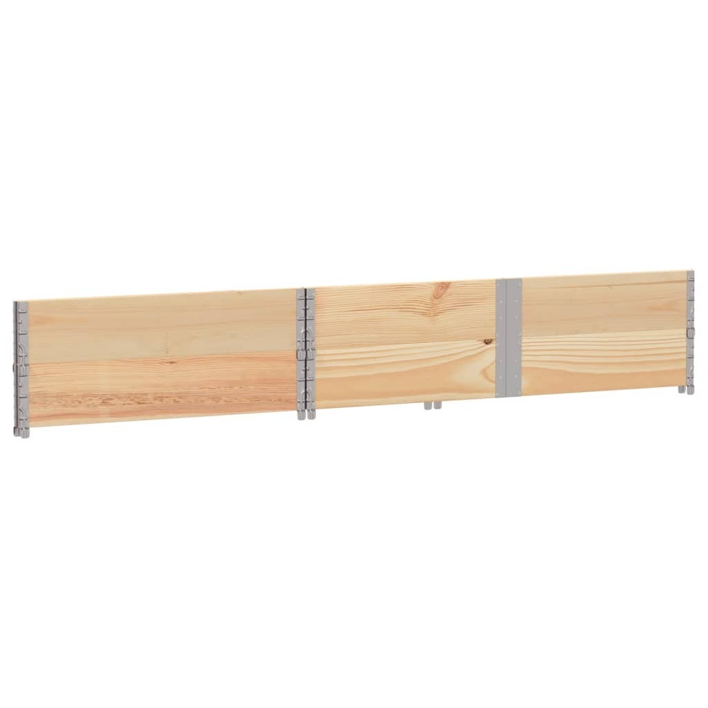 vidaXL Pallet Collars 2 pcs 150x100 cm Solid Wood Pine