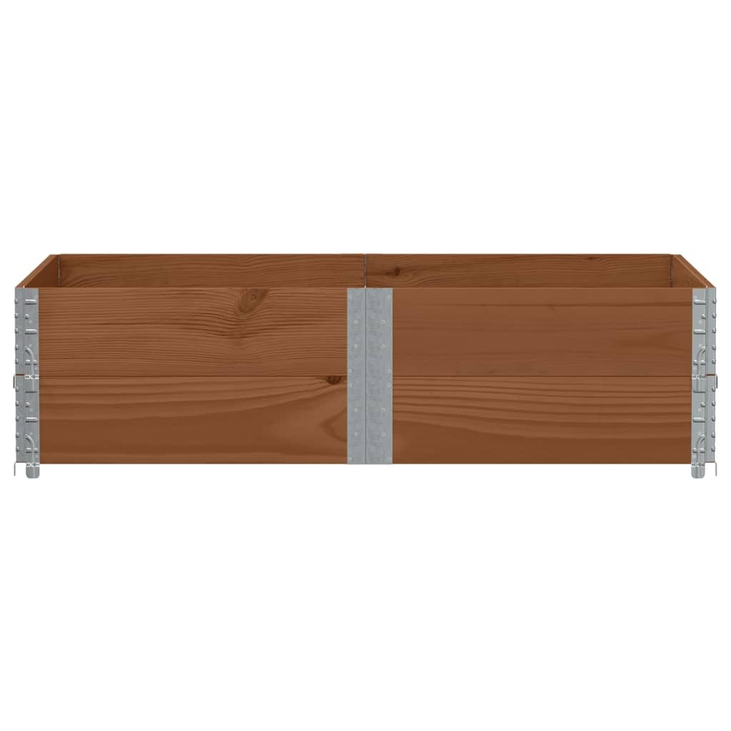 vidaXL Pallet Collars 2 pcs Brown 150x100 cm Solid Wood Pine