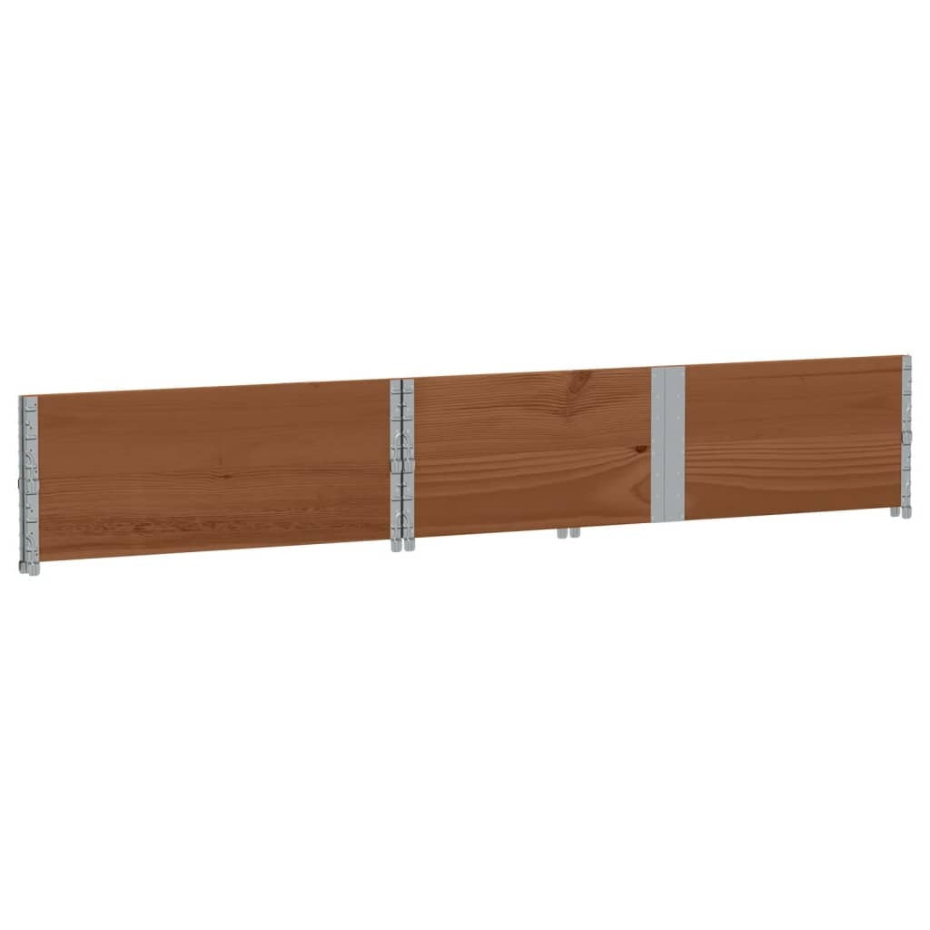 vidaXL Pallet Collars 2 pcs Brown 150x100 cm Solid Wood Pine