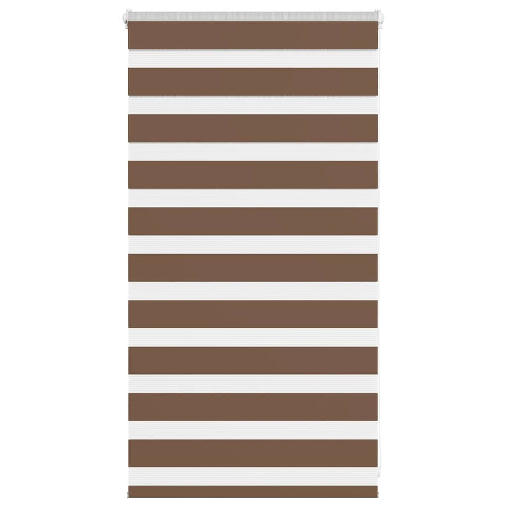 Zebra Blind Brown 80x100 cm Fabric Width 75.9 cm Polyester